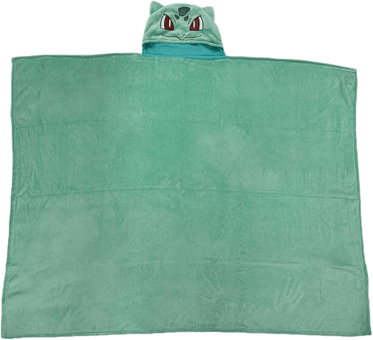 Pokémon - Plaid à capuche Bulbizarre 120x150cm - EytanTCG
